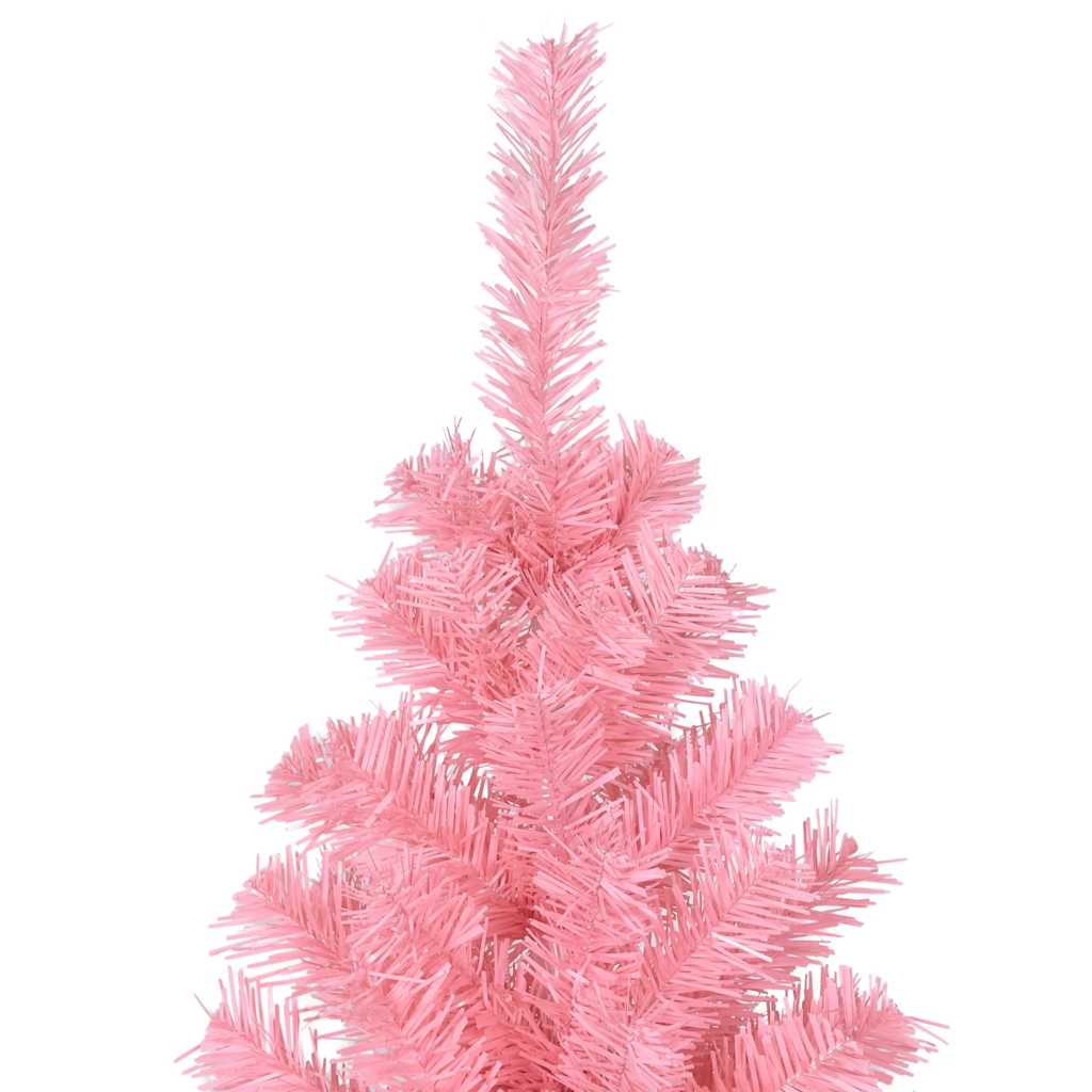 Kunstkerstboom met standaard 180 cm PVC roze