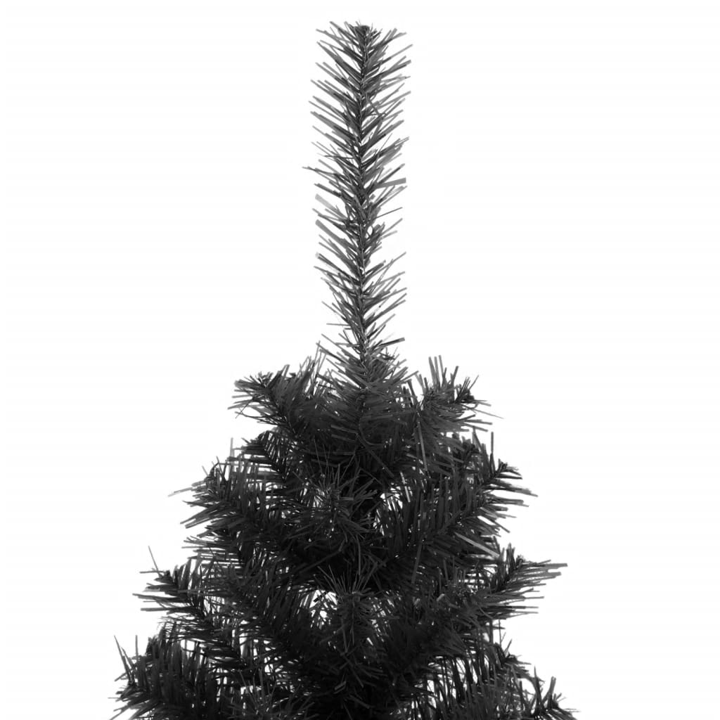 Kunstkerstboom met standaard 150 cm PVC zwart