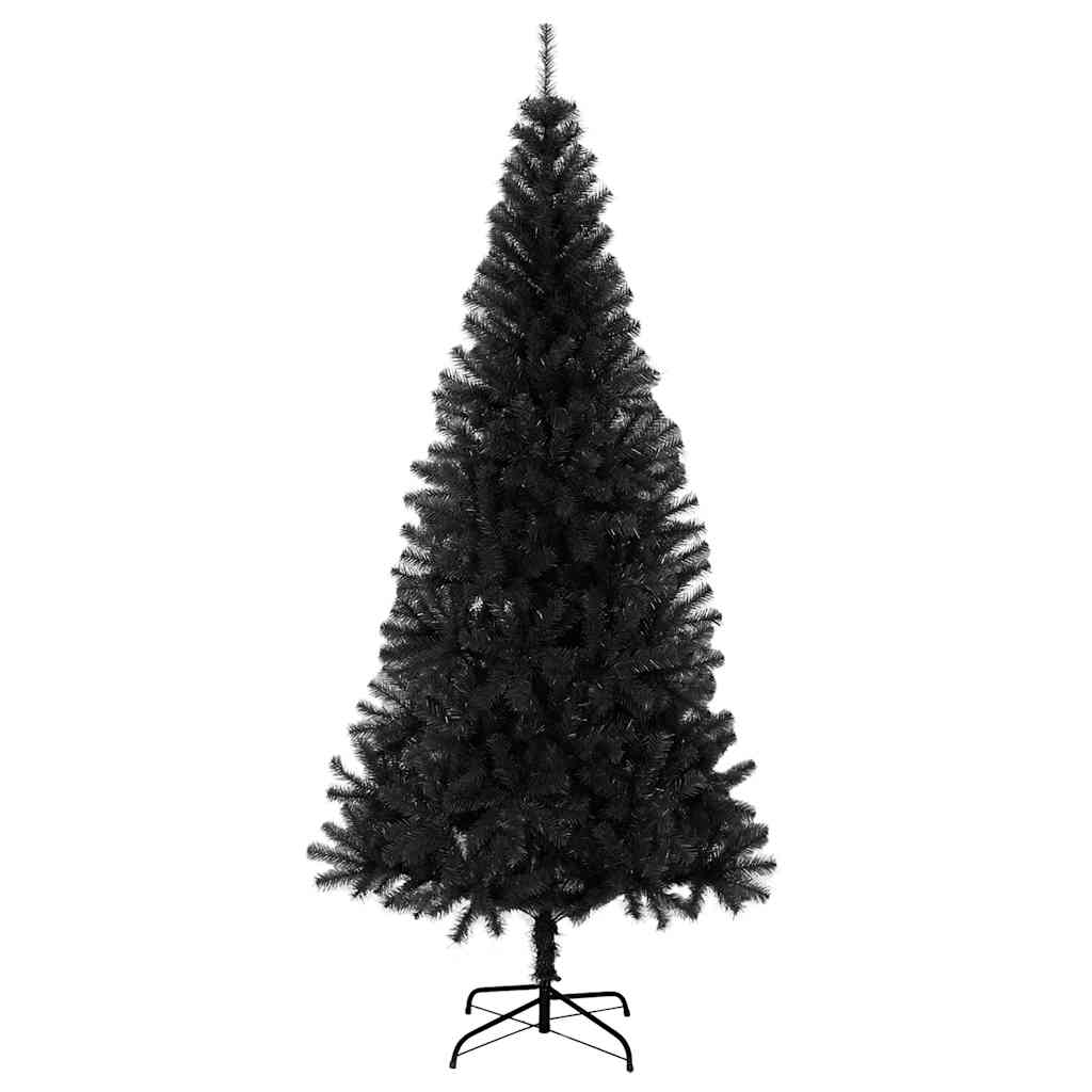 Kunstkerstboom met standaard 180 cm PVC zwart