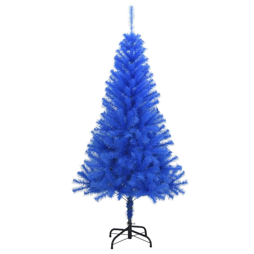 Kunstkerstboom met standaard 150 cm PVC blauw