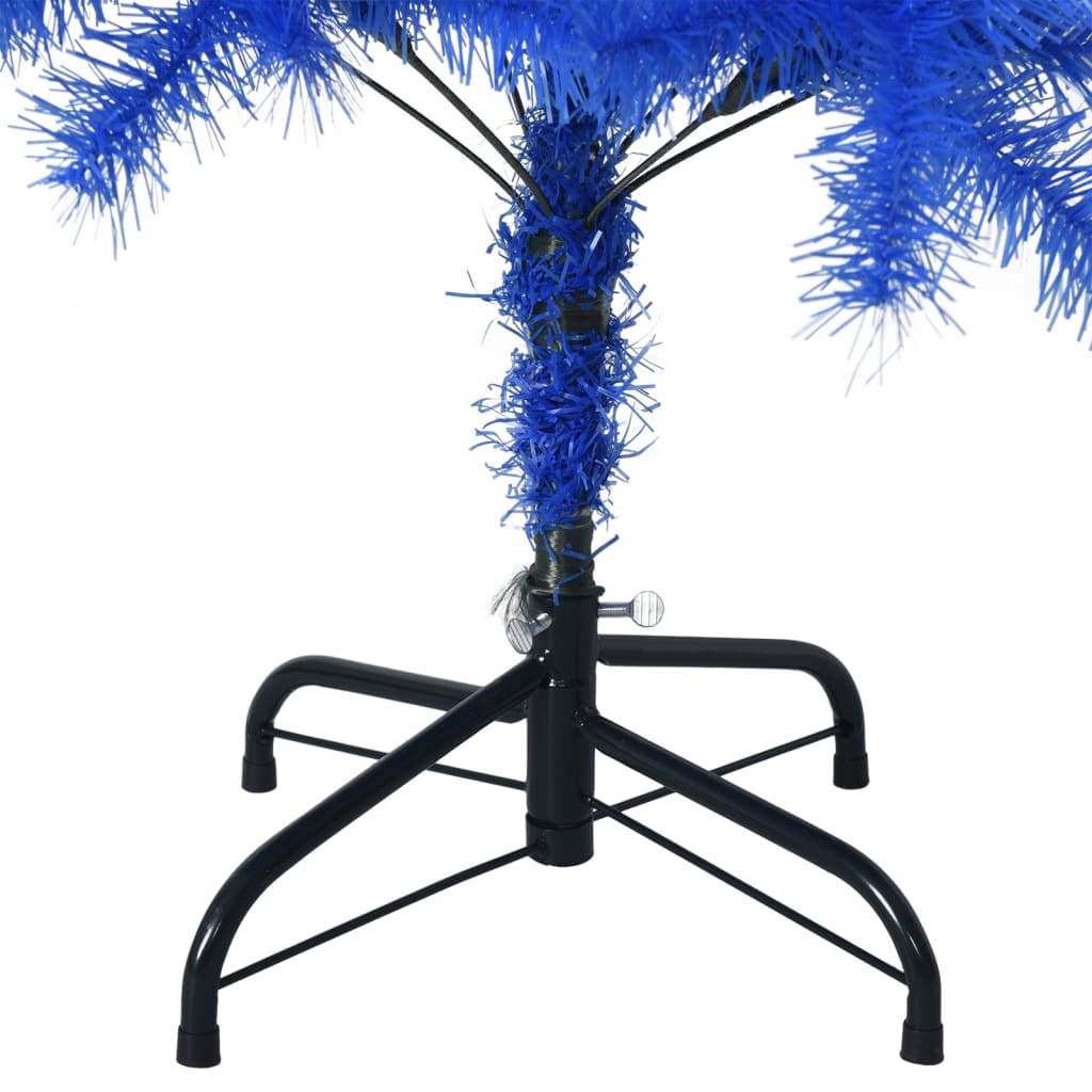 Kunstkerstboom met standaard 150 cm PVC blauw