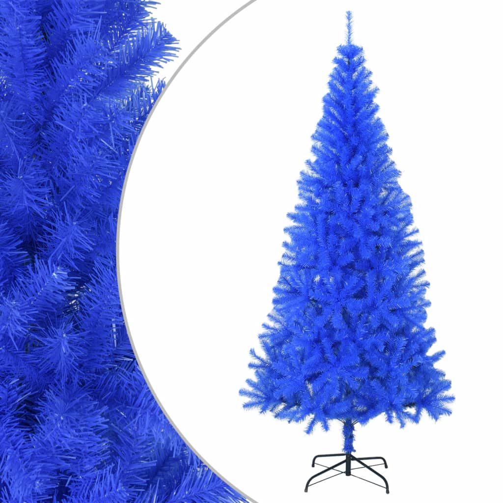 Kunstkerstboom met standaard 180 cm PVC blauw