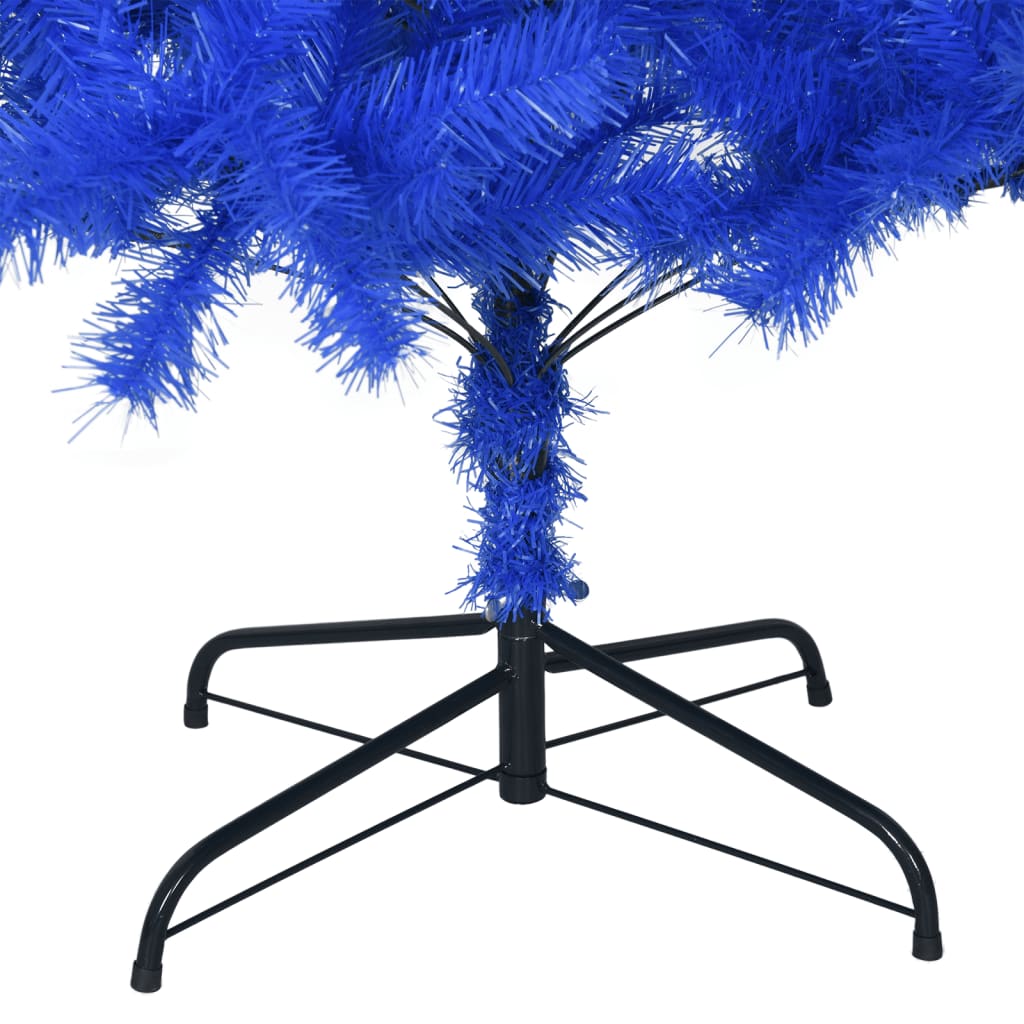 Kunstkerstboom met standaard 180 cm PVC blauw