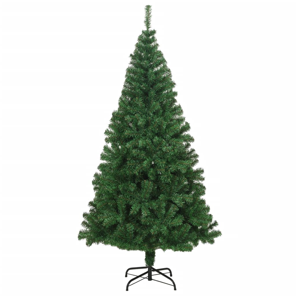 Kunstkerstboom met dikke takken 210 cm PVC groen