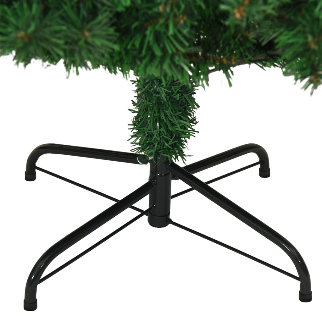 Kunstkerstboom met dikke takken 210 cm PVC groen