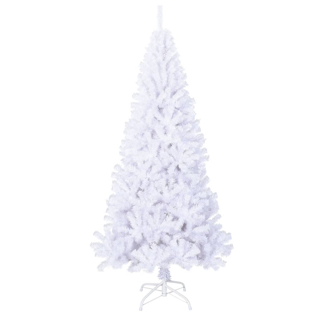 Kunstkerstboom met dikke takken 210 cm PVC wit