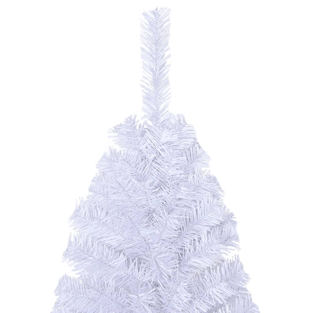 Kunstkerstboom met dikke takken 210 cm PVC wit