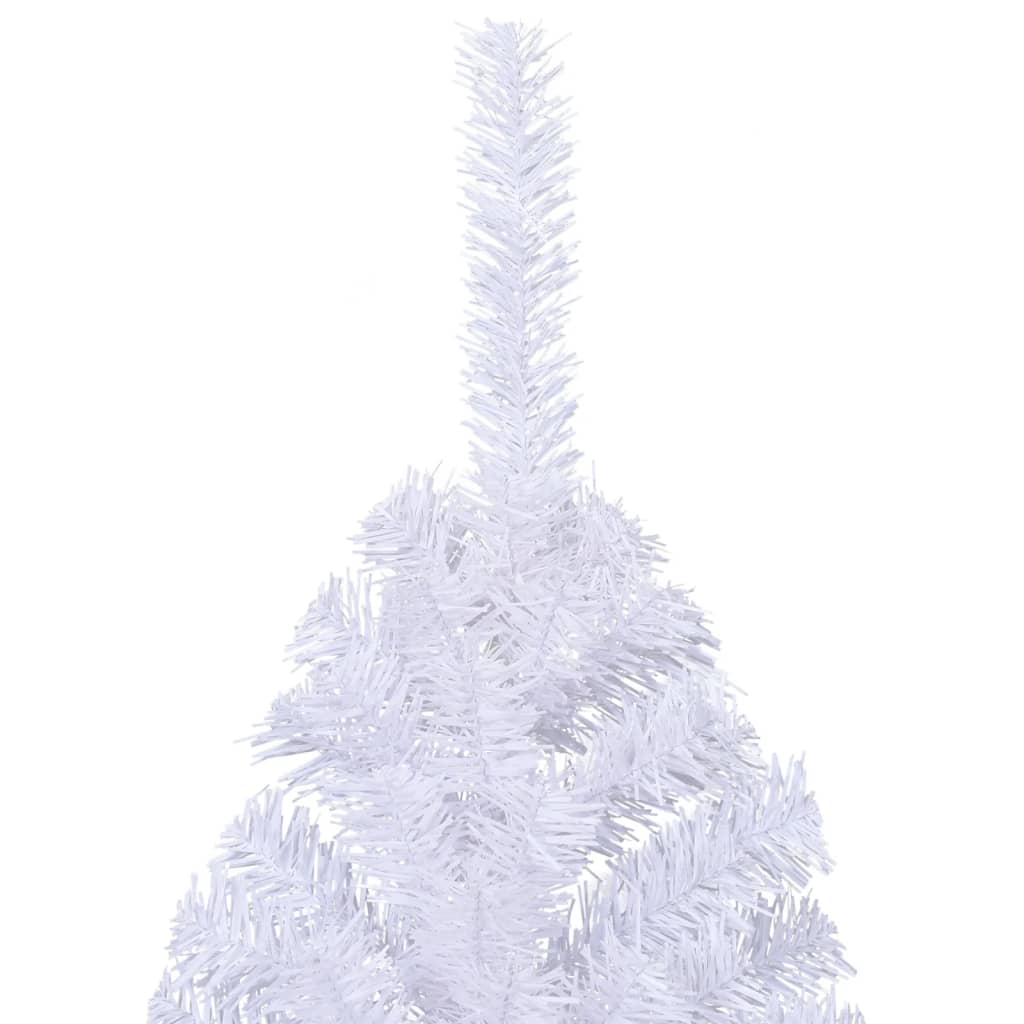 Kunstkerstboom met standaard half 210 cm PVC groen