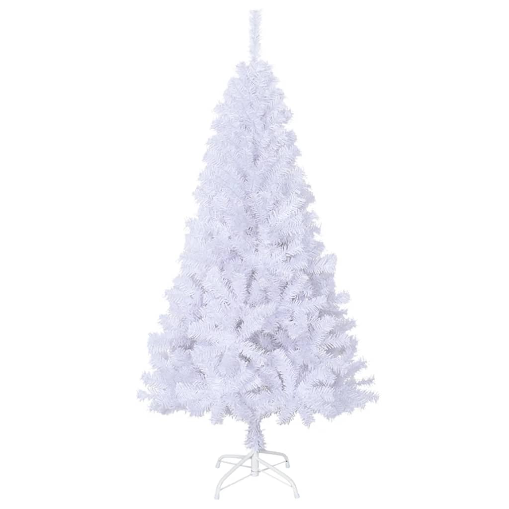 Kunstkerstboom met dikke takken 120 cm PVC wit