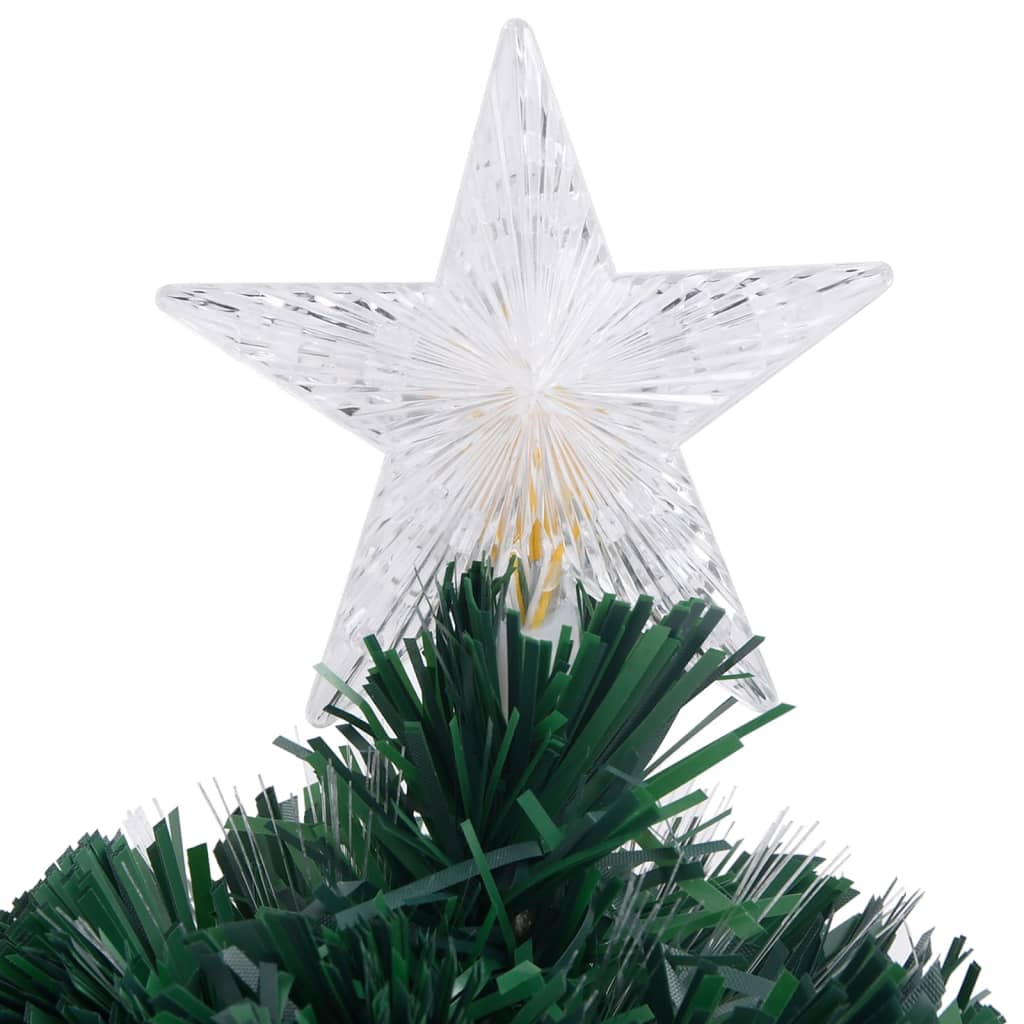 Kerstboom met LED en standaard 64 cm glasvezel