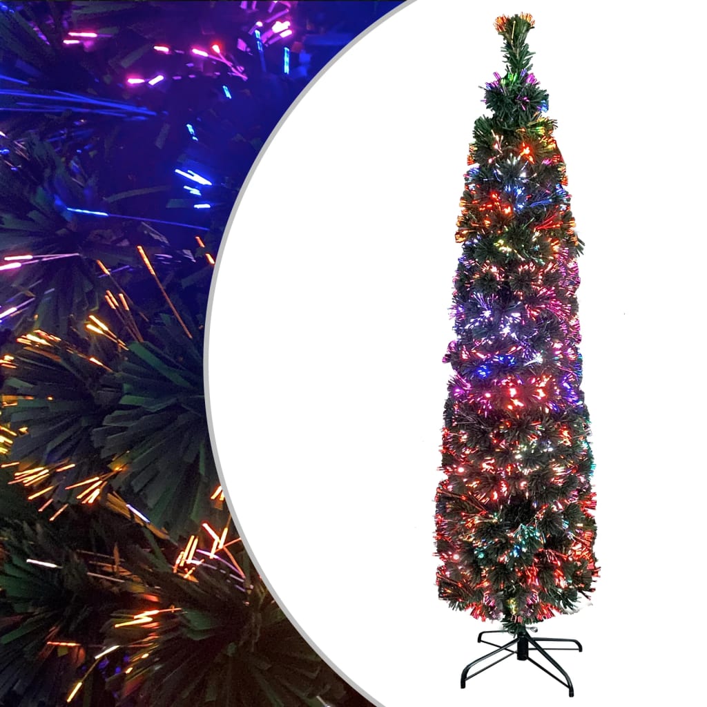 Kunstkerstboom met standaard smal 240 cm glasvezel