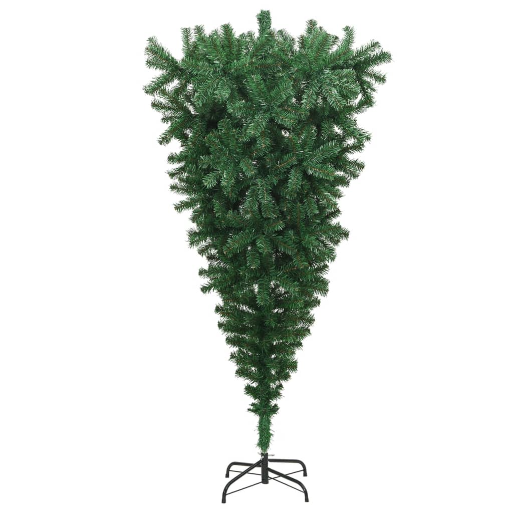 Kunstkerstboom omgekeerd met standaard 210 cm groen