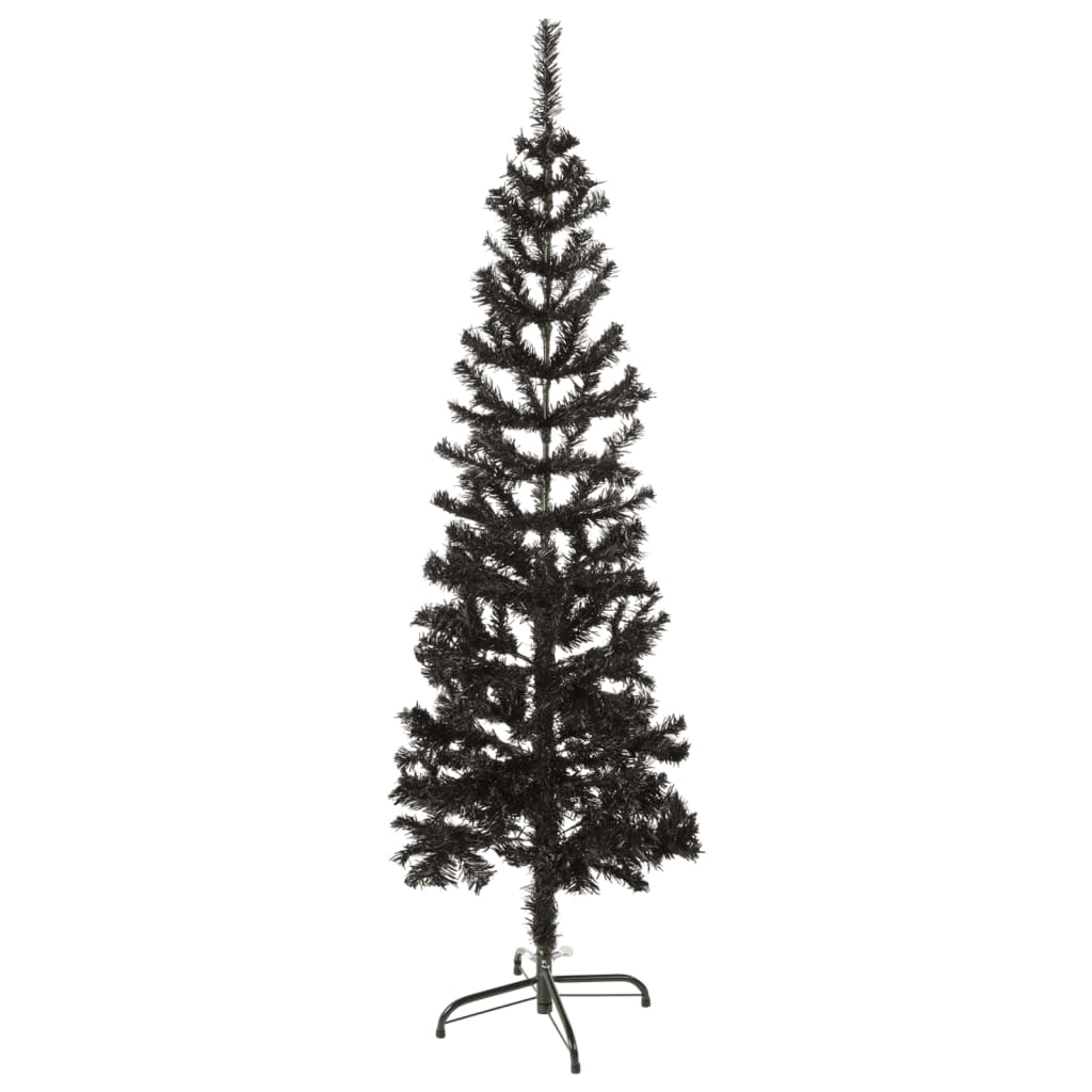 Kerstboom smal 120 cm zwart