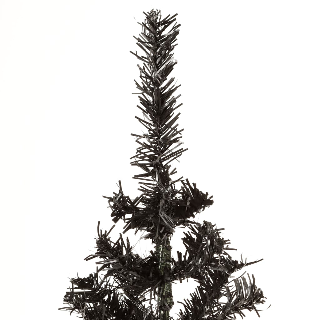 Kerstboom smal 150 cm zwart