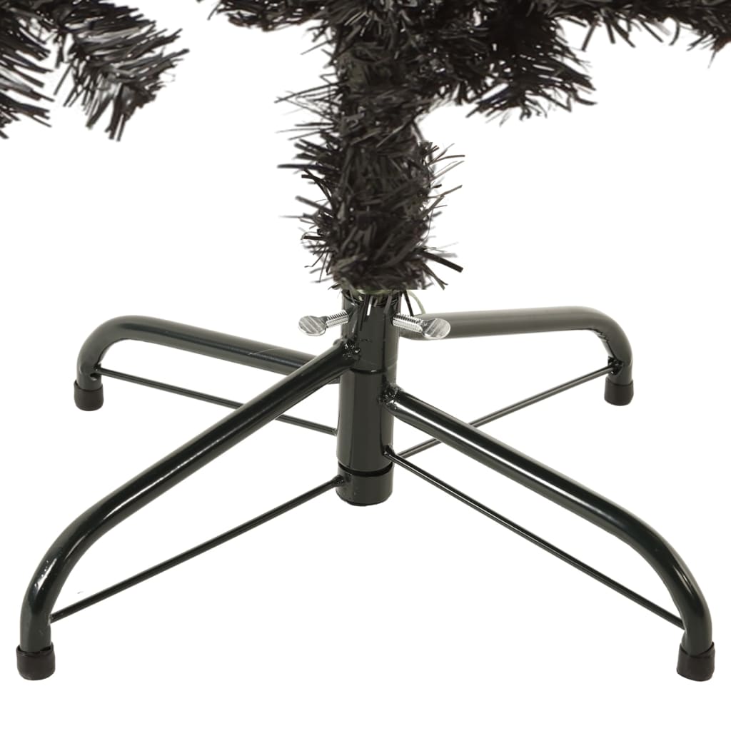 Kerstboom smal 150 cm zwart