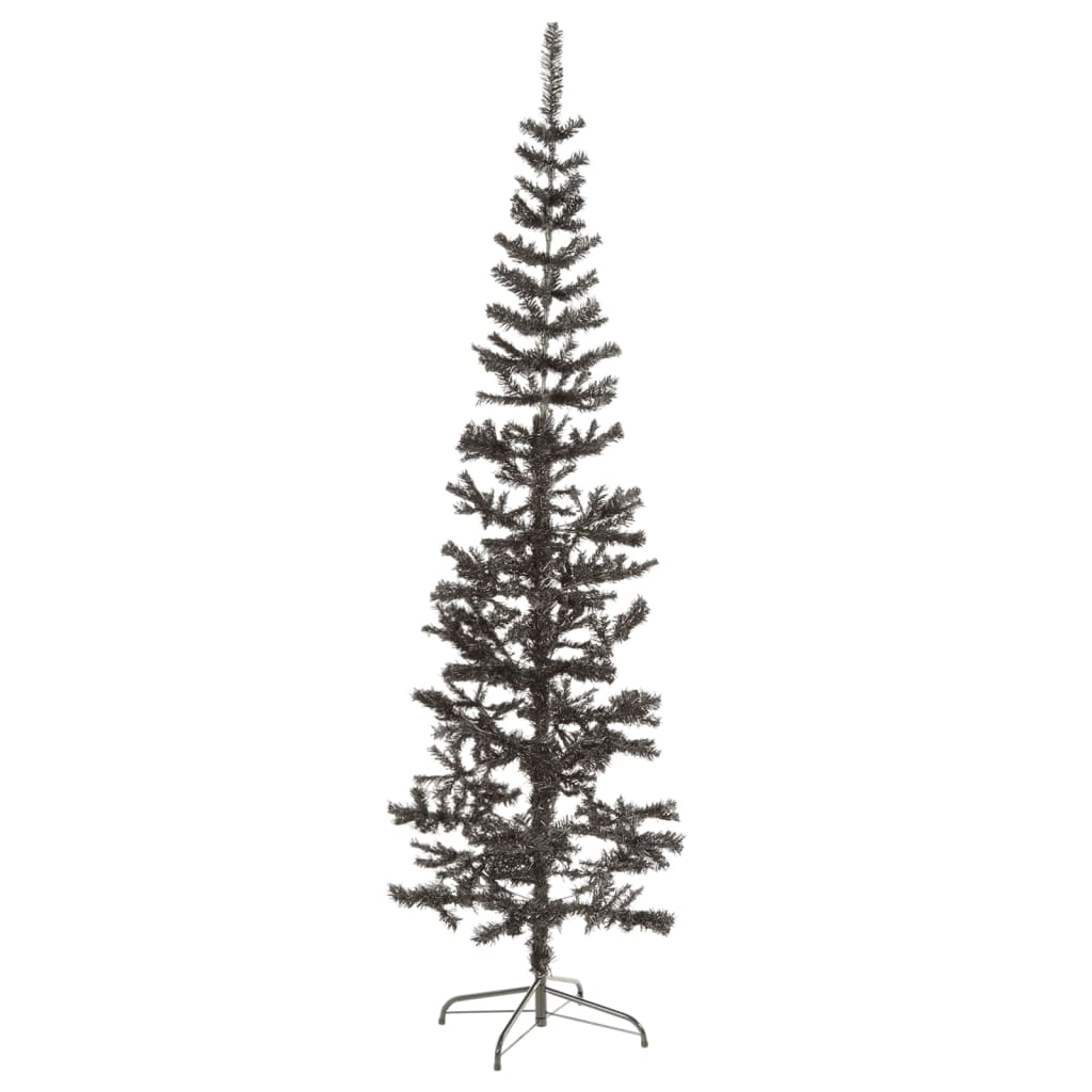 Kerstboom smal 180 cm zwart