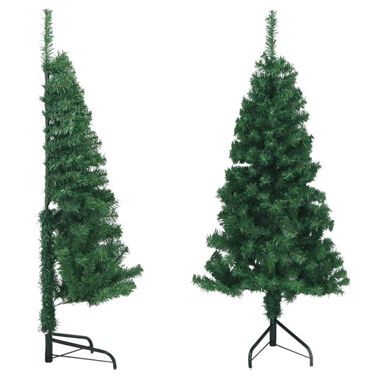 Kunstkerstboom hoek 120 cm PVC groen