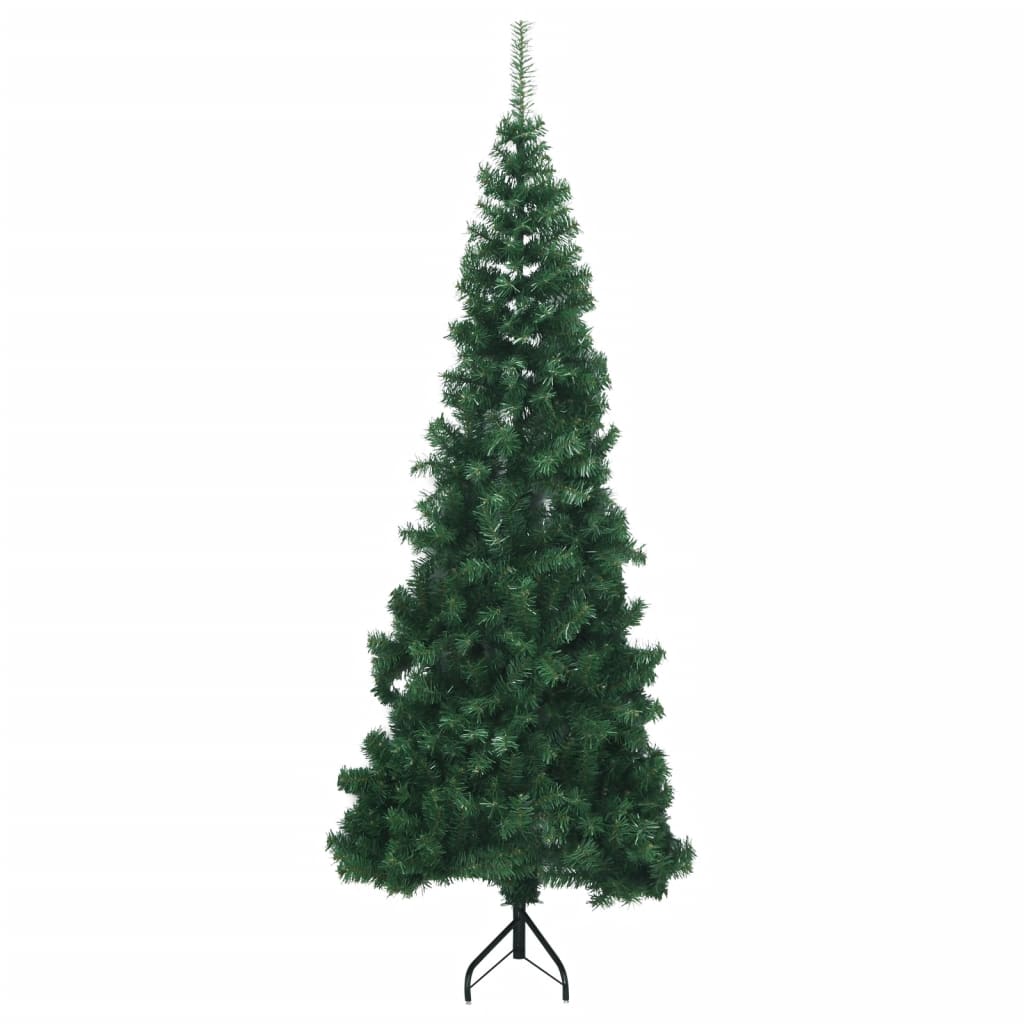 Kunstkerstboom hoek 240 cm PVC groen