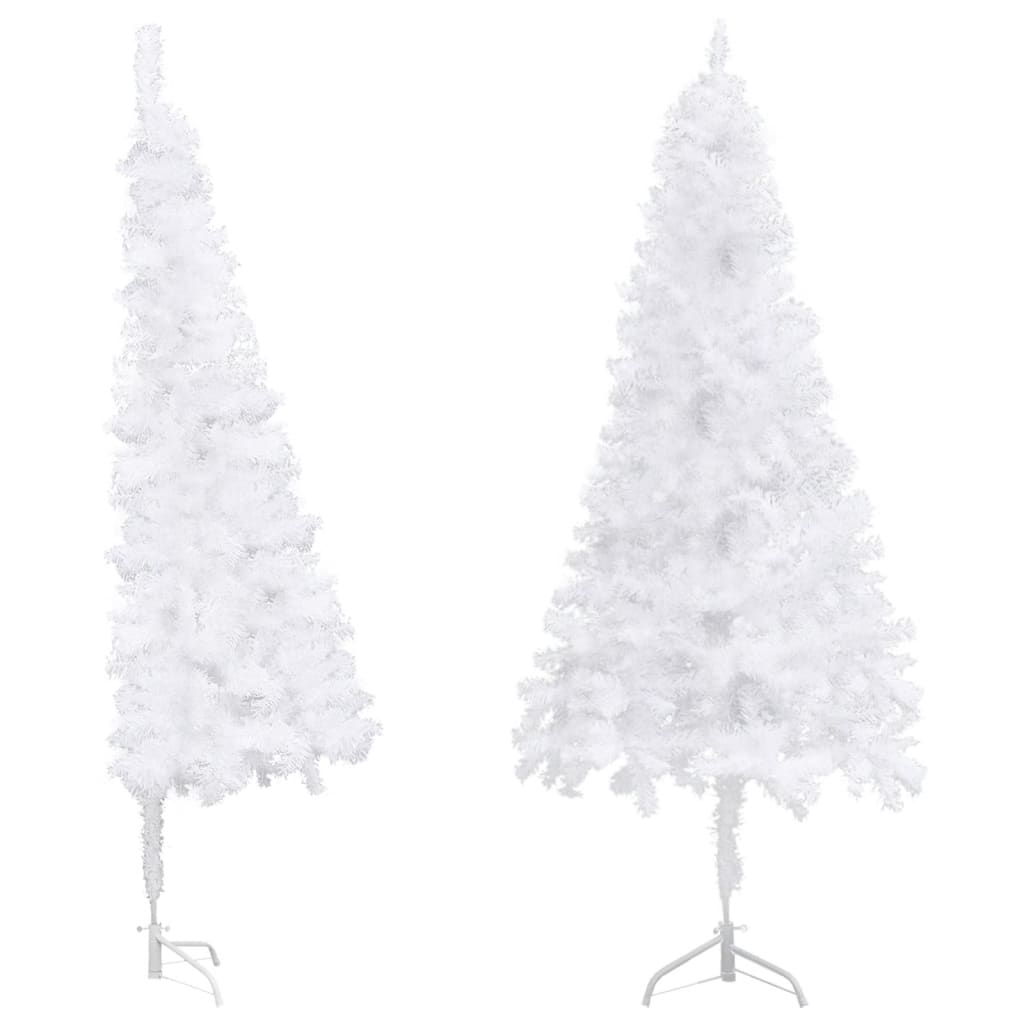 Kunstkerstboom hoek 150 cm PVC wit