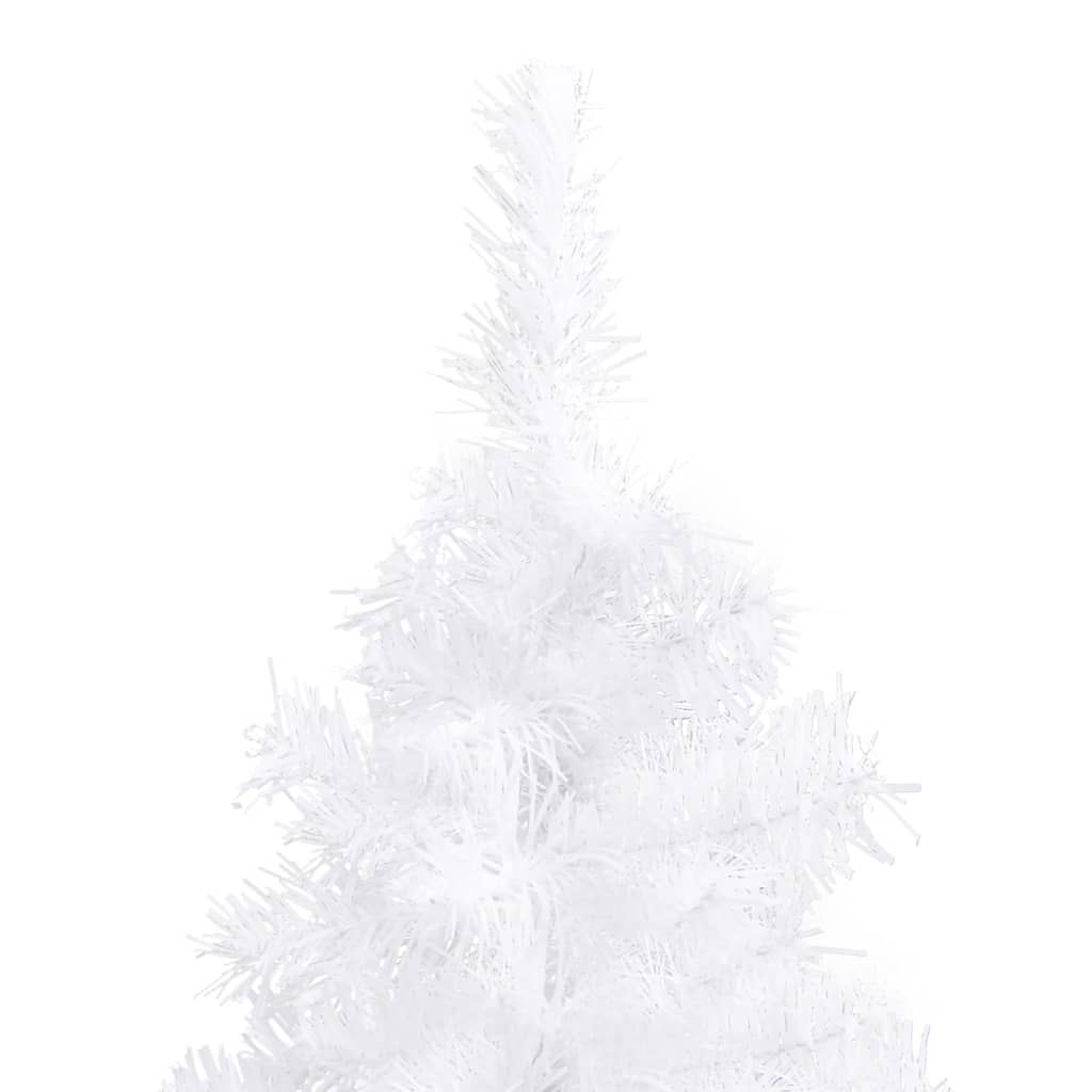 Kunstkerstboom hoek 210 cm PVC wit