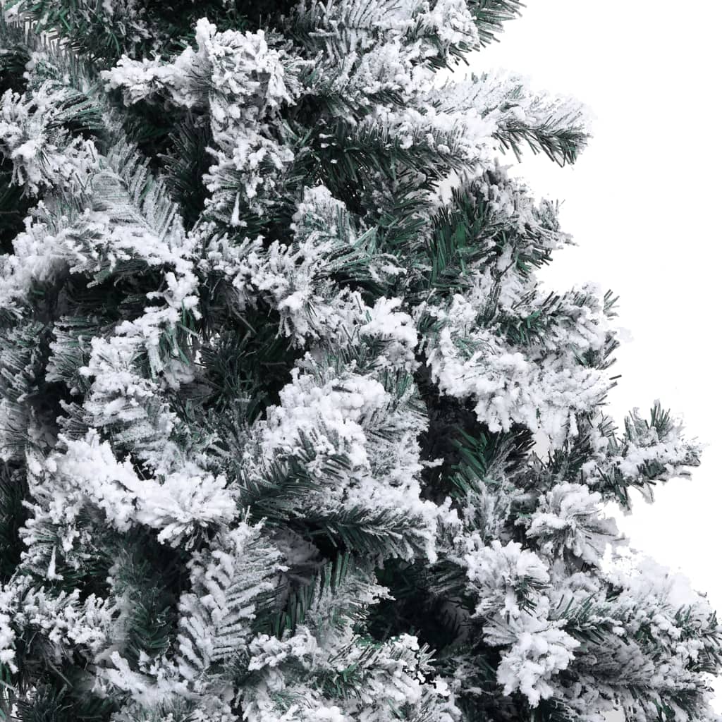 Kunstkerstboom met sneeuw 120 cm groen