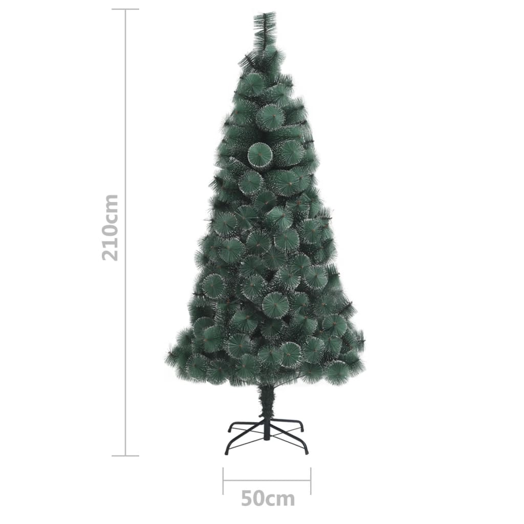 Kunstkerstboom met standaard 210 cm PET groen