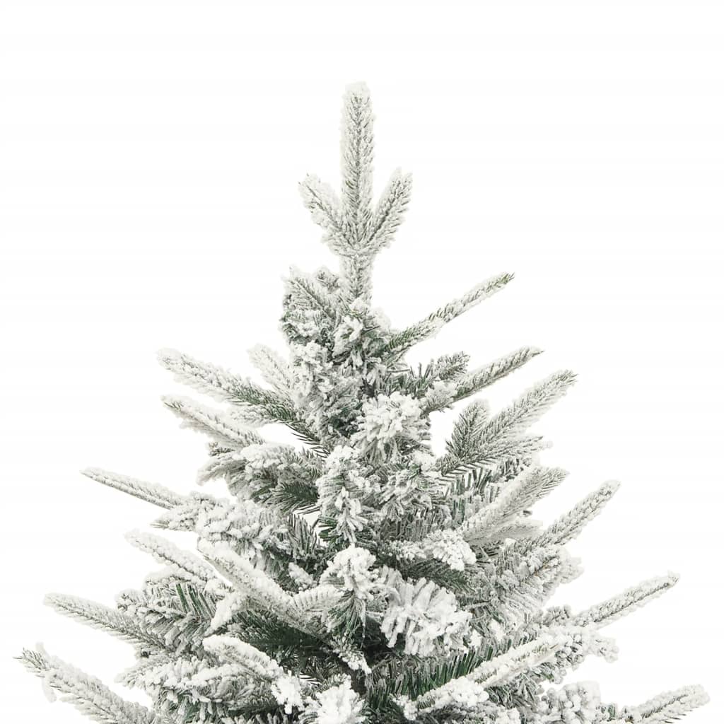 Kunstkerstboom met sneeuw 120 cm PVC en PE groen