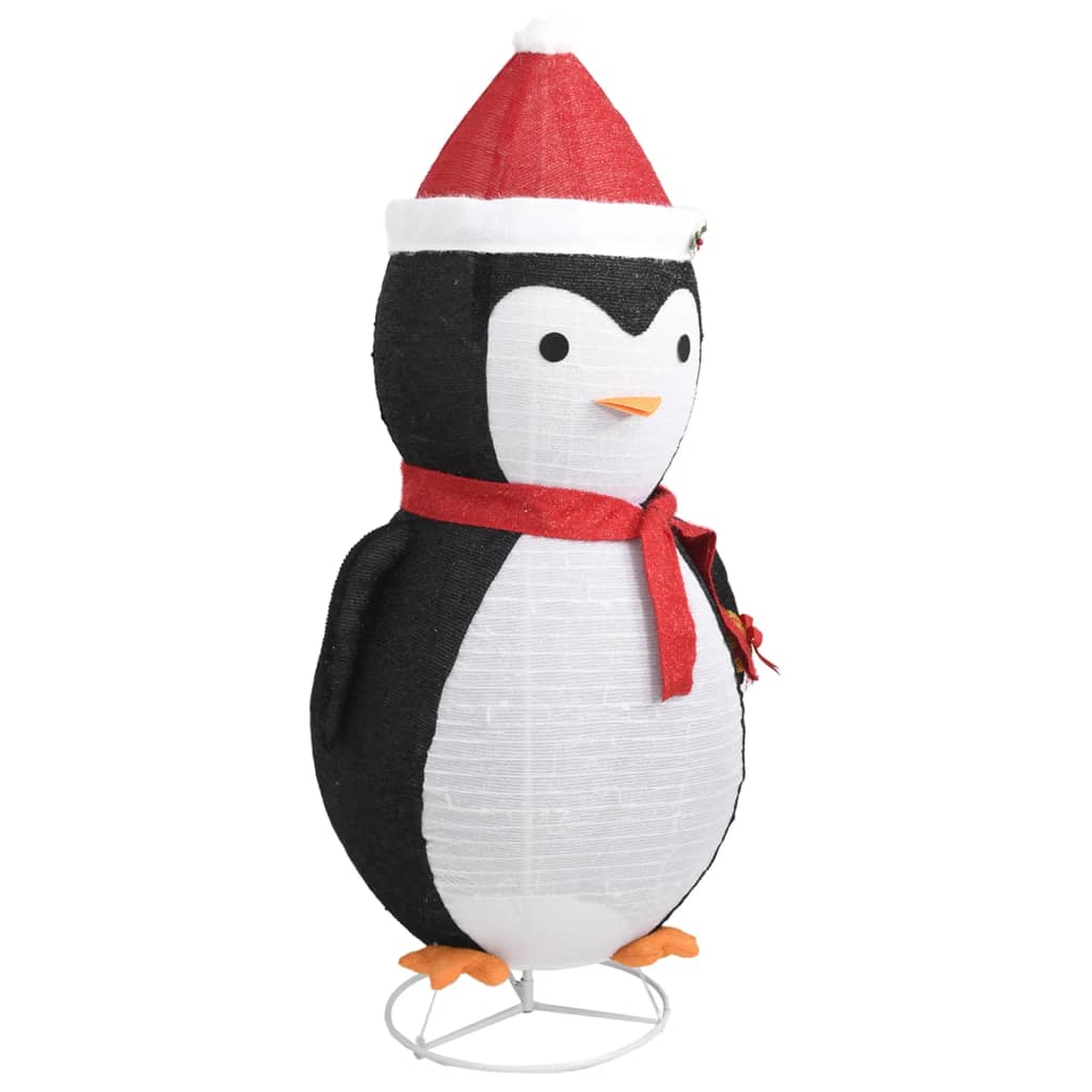 Kerstpinguïn decoratief LED 180 cm luxe stof