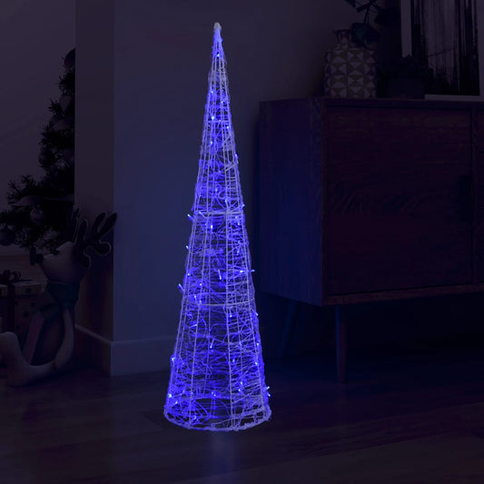 Lichtkegel decoratief LED blauw 120 cm acryl