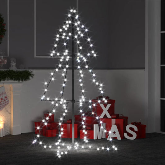 Kegelkerstboom 160 LED's binnen en buiten 78x120 cm