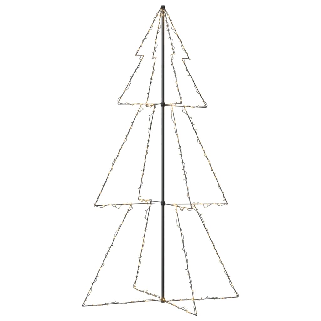 Kegelkerstboom 300 LED's binnen en buiten 120x220 cm