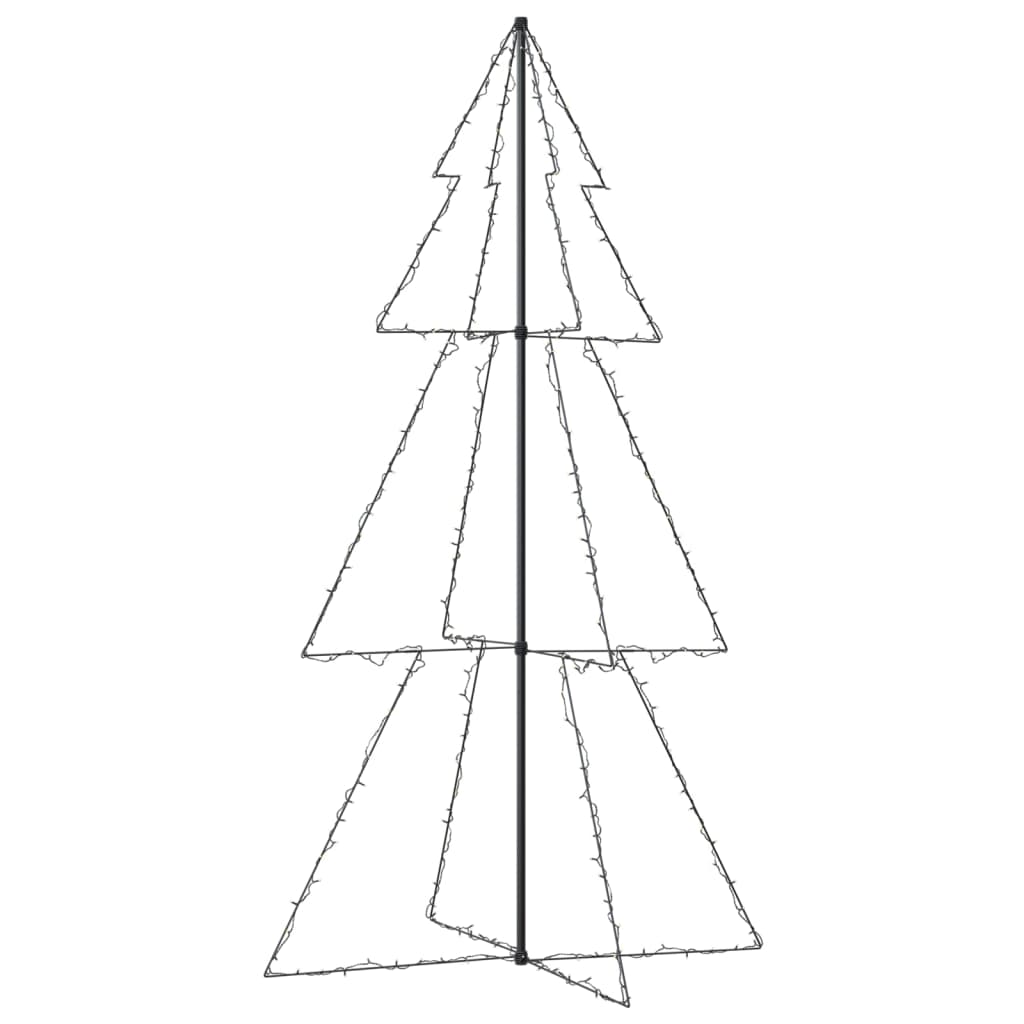 Kegelkerstboom 300 LED's binnen en buiten 120x220 cm