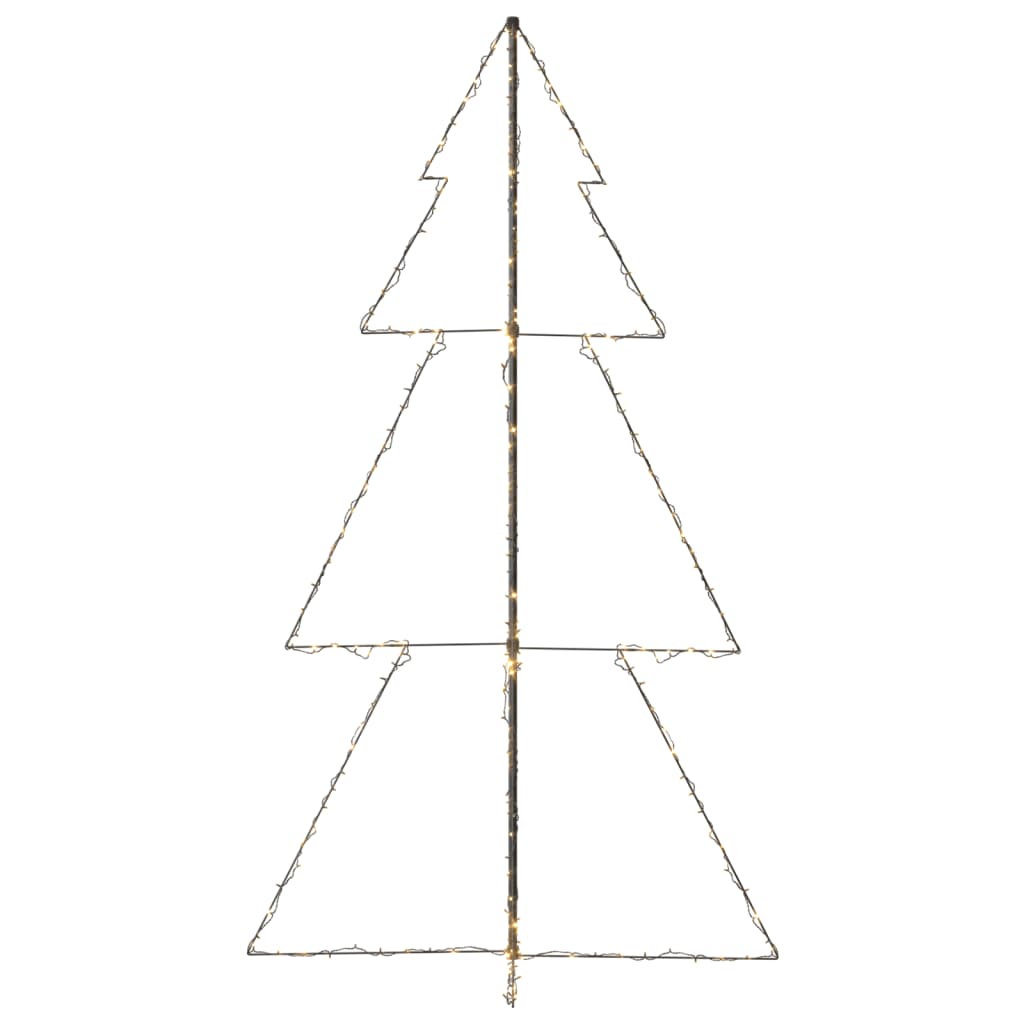 Kegelkerstboom 300 LED's binnen en buiten 120x220 cm