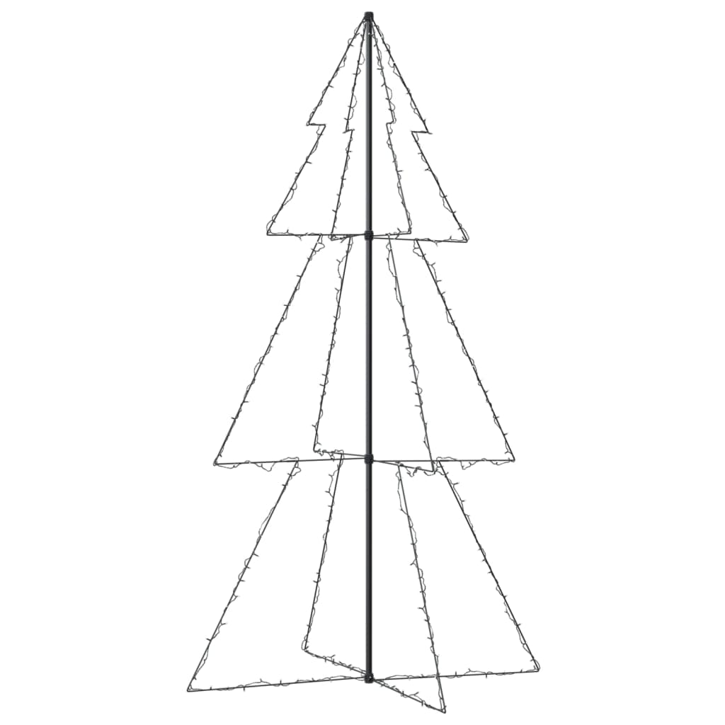 Kegelkerstboom 300 LED's binnen en buiten 120x220 cm