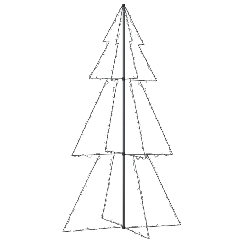 Kegelkerstboom 300 LED's binnen en buiten 120x220 cm