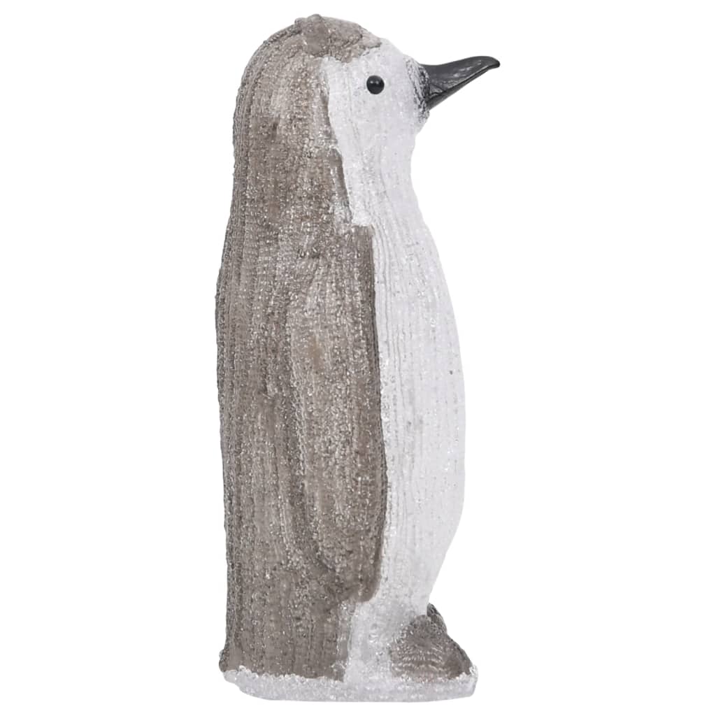 Kerstfiguur pinguïn LED binnen en buiten 30 cm acryl