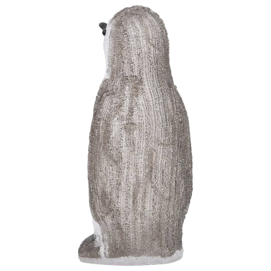 Kerstfiguur pinguïn LED binnen en buiten 30 cm acryl