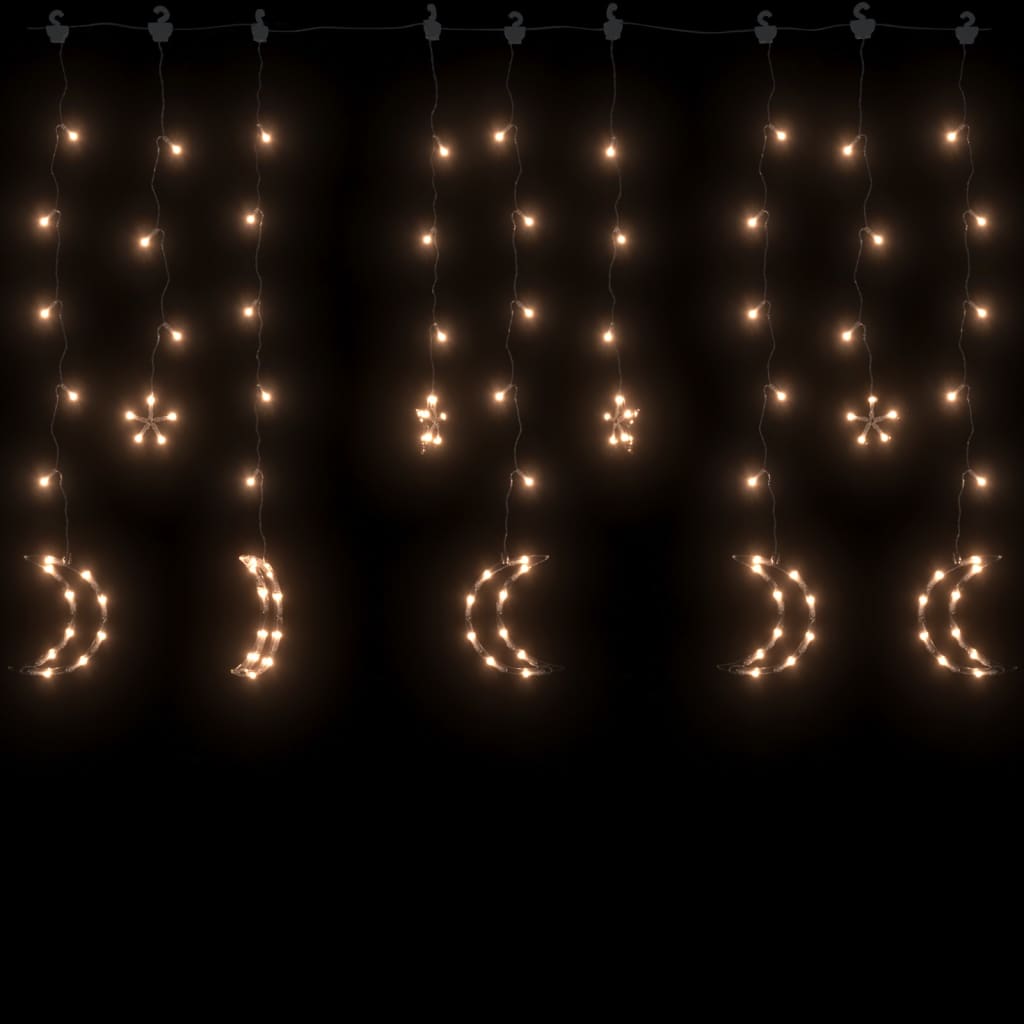 Lichtslinger ster en maan afstandsbediening 345 LED's warmwit