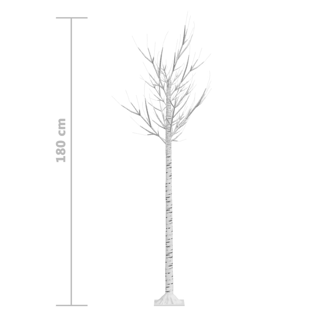 Kerstboom wilg met 180 warmwitte LED's binnen en buiten 1,8 m