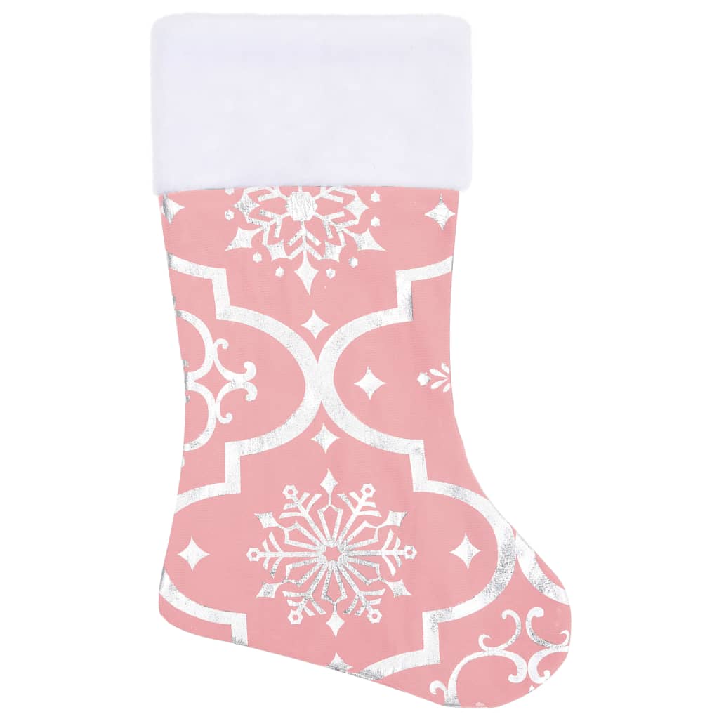 Kerstboomrok luxe met sok 90 cm stof roze