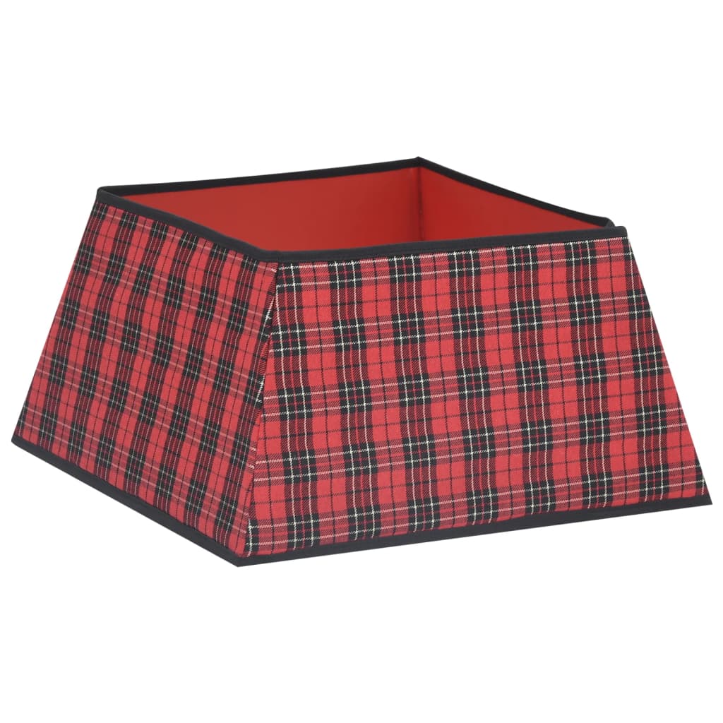 Kerstboomrok 48x48x25 cm rood en zwart