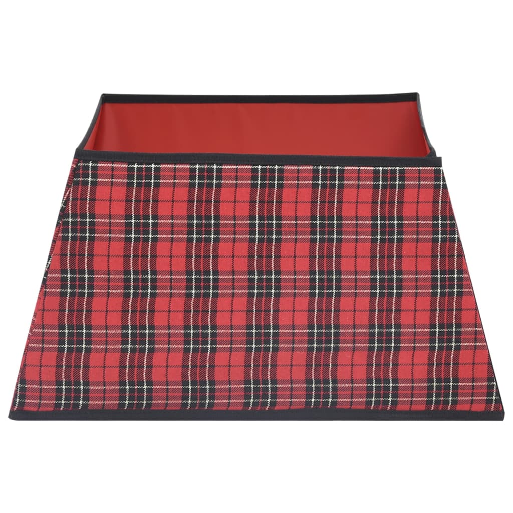 Kerstboomrok 48x48x25 cm rood en zwart