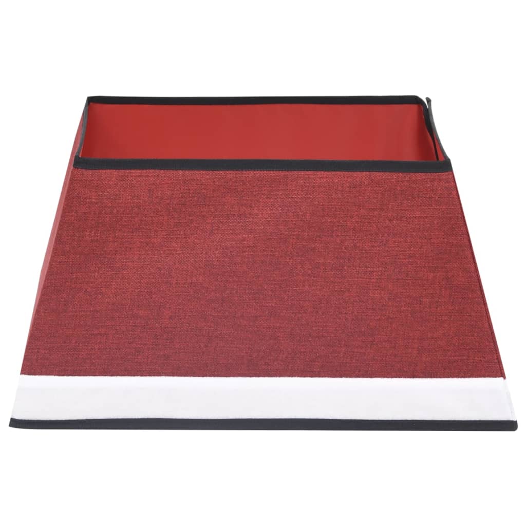 Kerstboomrok 48x48x25 cm rood en wit