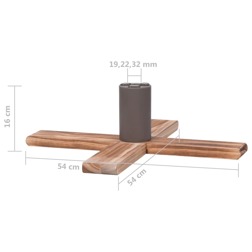 Kerstboomstandaard 54x54x16 cm