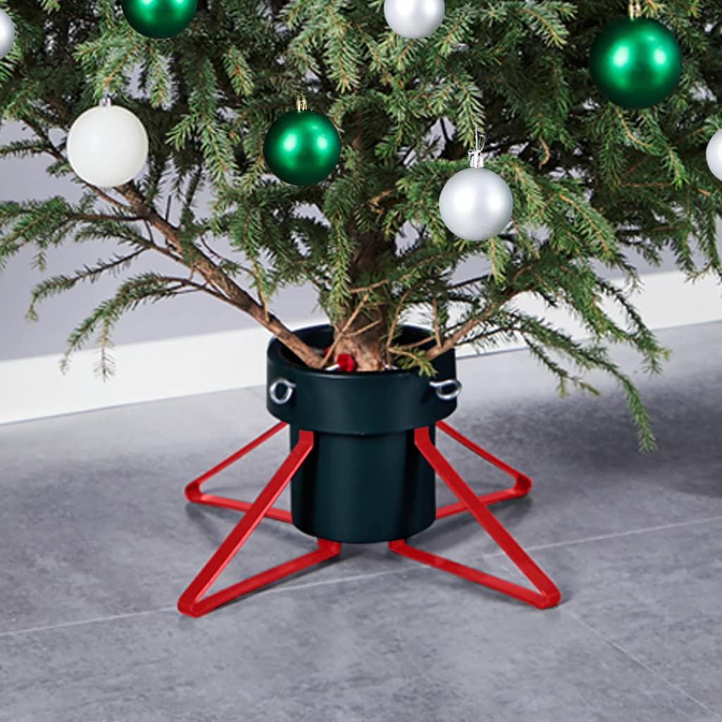 Kerstboomstandaard 46x46x19 cm groen en rood