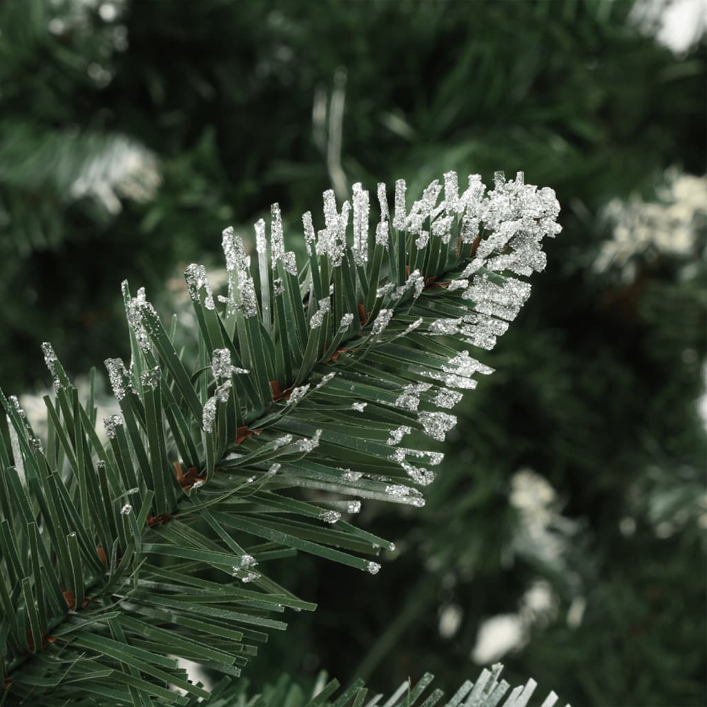 Kunstkerstboom met verlichting en dennenappels 210 cm