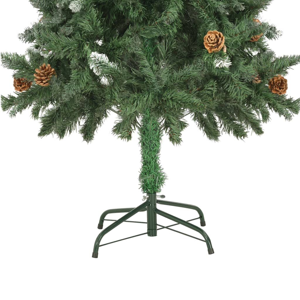 Kunstkerstboom met verlichting en kerstballen 150 cm