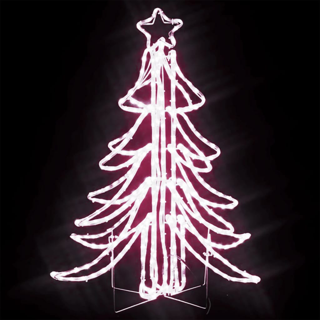 Kerstfiguur kerstboom met warmwitte LED's 87x87x93 cm