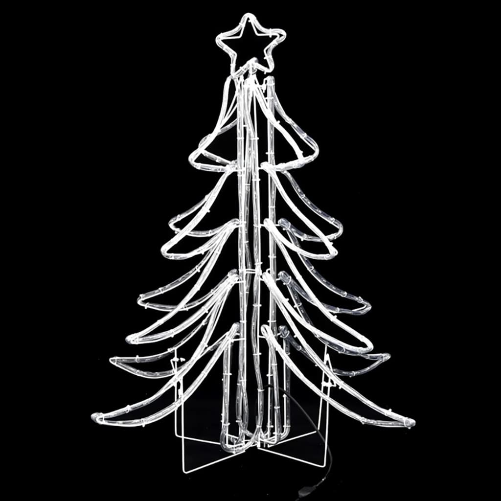 Kerstfiguur kerstboom met warmwitte LED's 87x87x93 cm