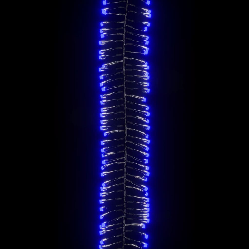 Lichtslinger cluster met 1000 LED's blauw 11 m PVC